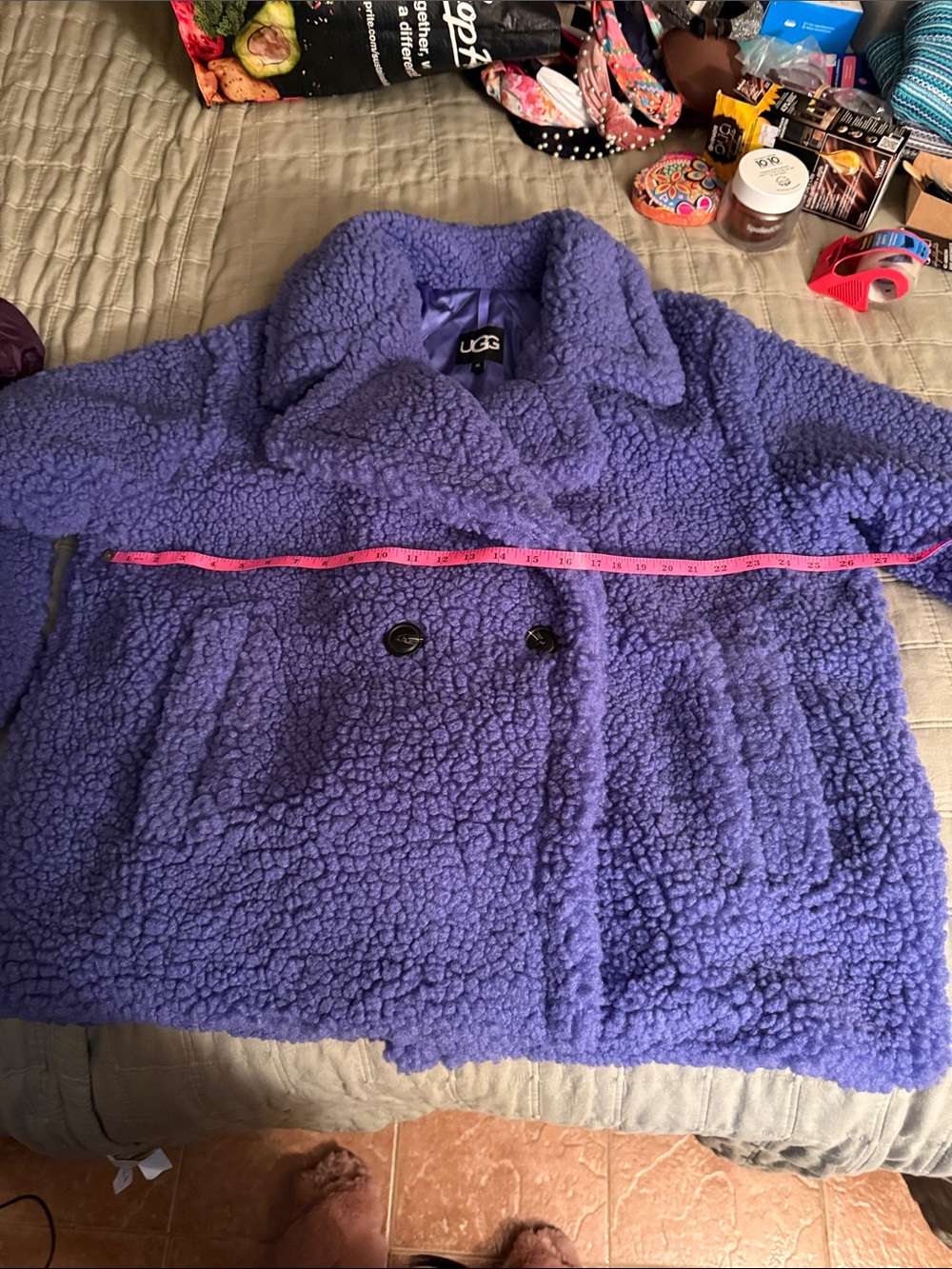 UGG Purple Sherpa Jacket - Picture 5 of 8